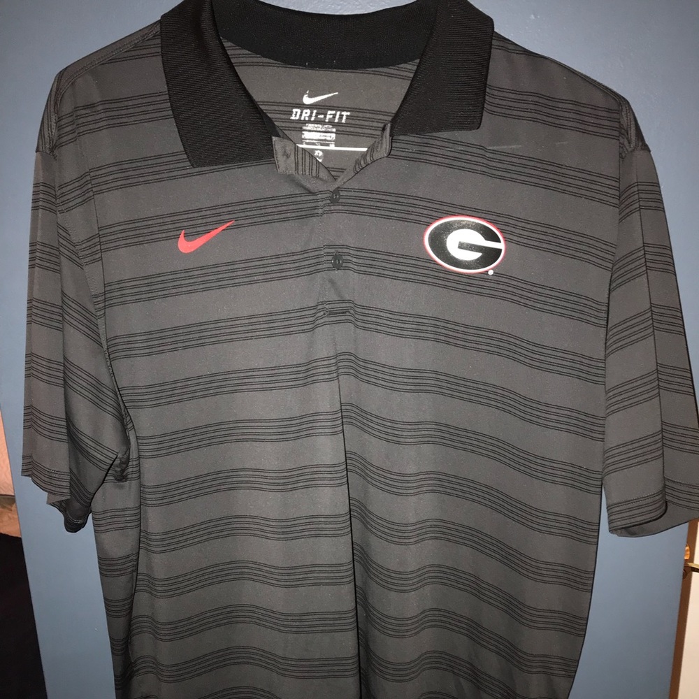 Grey Nike Dri-Fit Polo